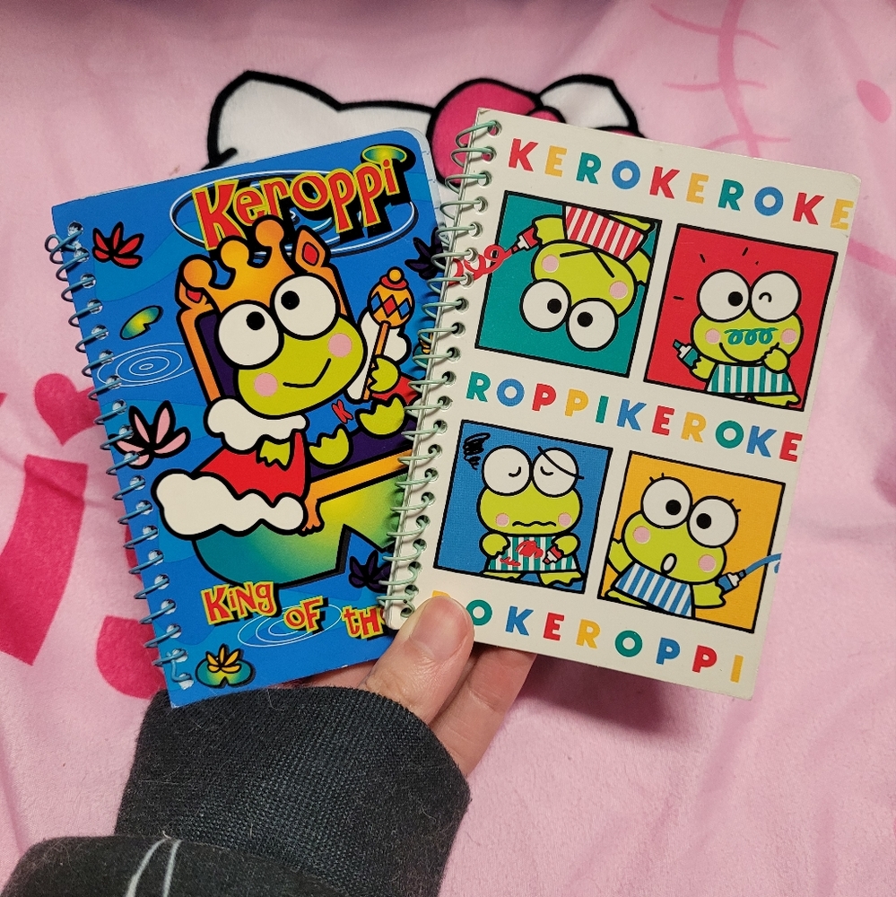 Vintage Sanrio Kerokerokeroppi Notebooks (Open To Offers!)